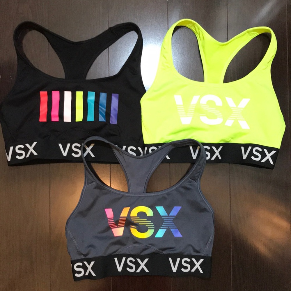 THREE VICTORIA SECRET SPORTS BRA